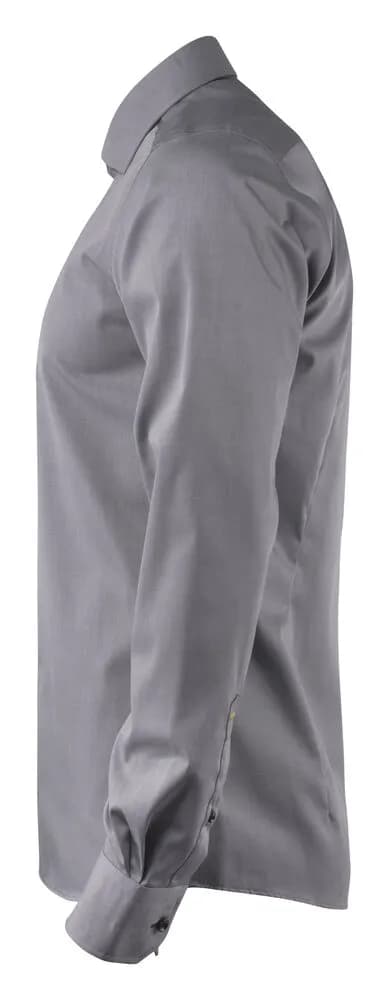 YB51 Twill Regular Hemd Regular Fit Herren - Grau/Schwarz