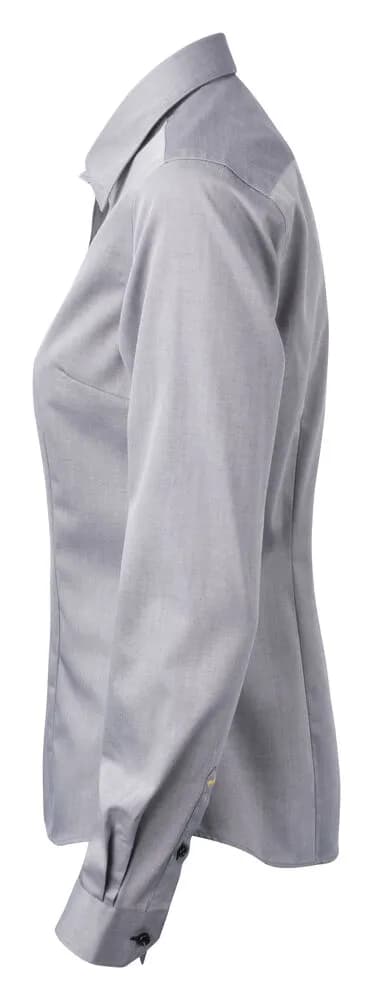 YB51 Twill Damen Blusen - Grau/Schwarz