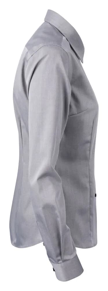 YB51 Twill Damen Blusen - Grau/Schwarz