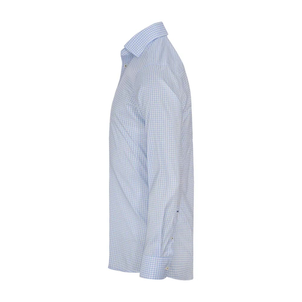 Yellow Bow 53 Hemd Slim Fit Herren - Hellblau/Kariert