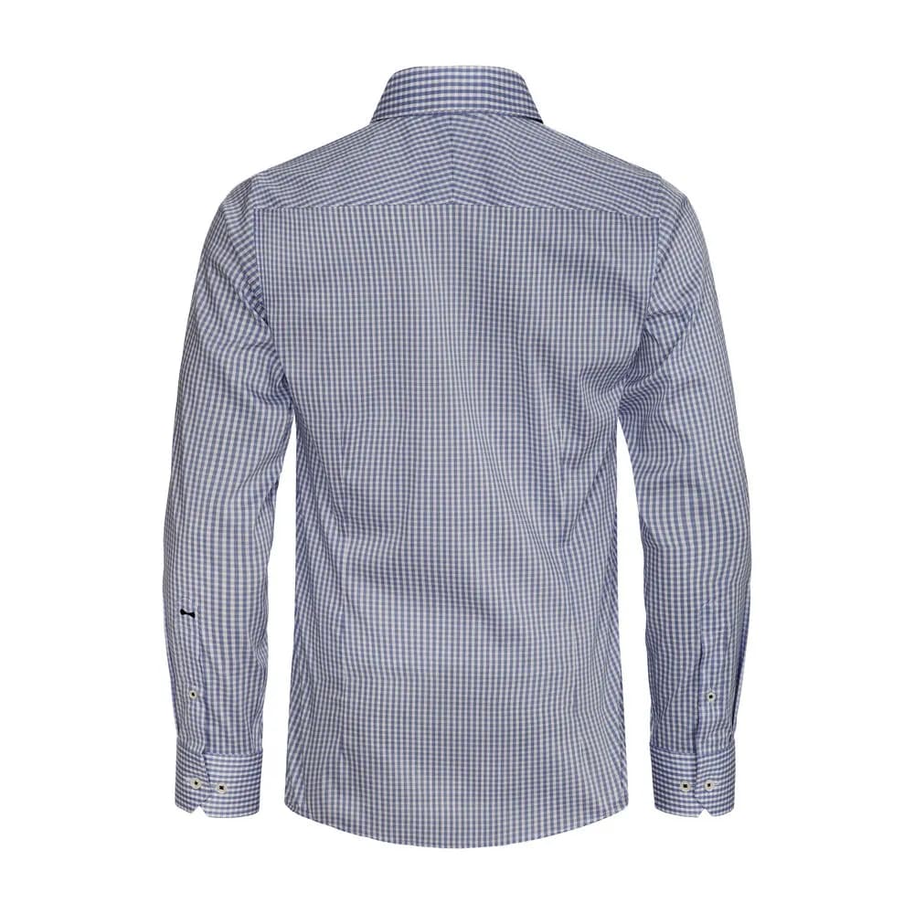 Yellow Bow 53  Hemd Slim Fit Herren - Marine/Kariert