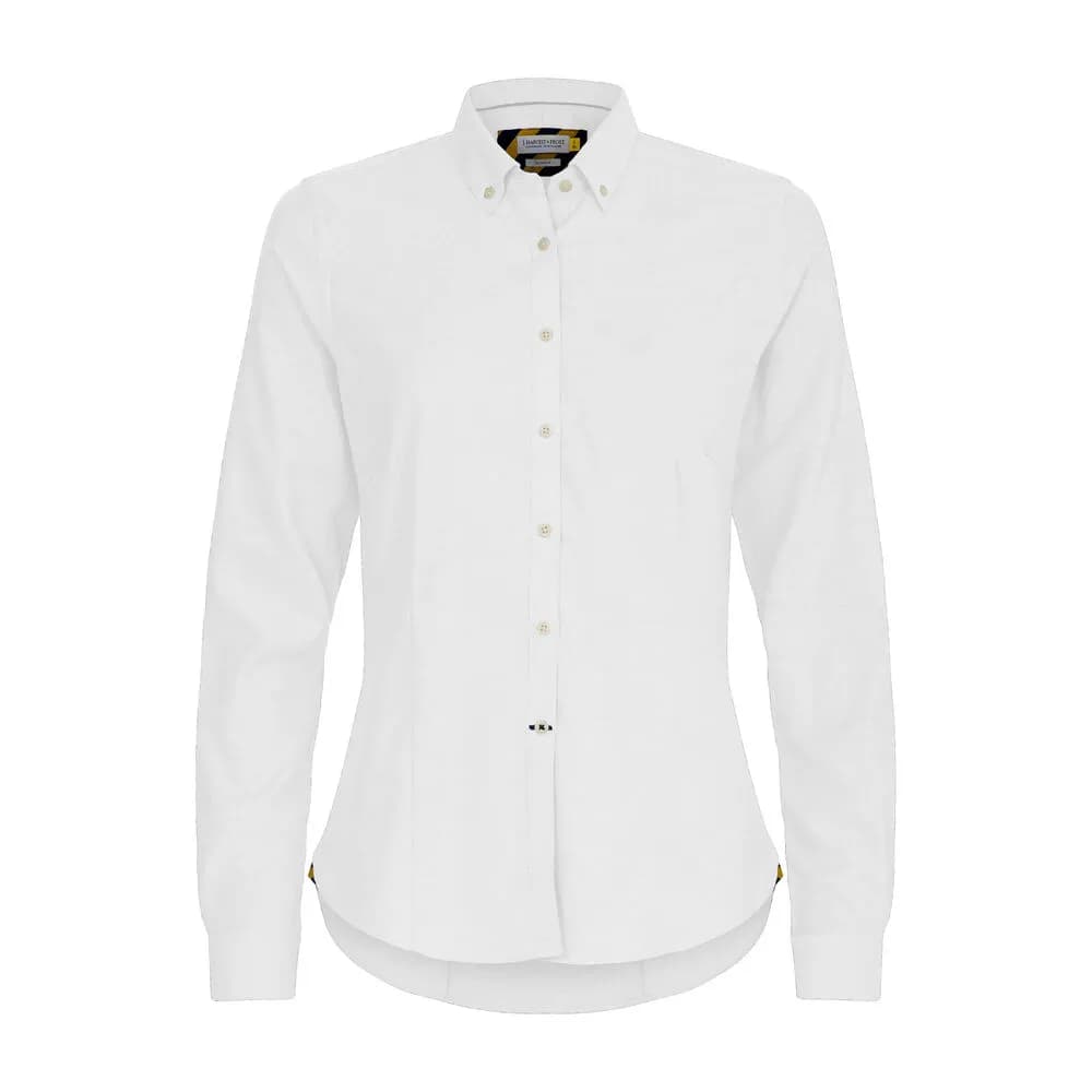 YB54 Oxford Damen Blusen - Weiß