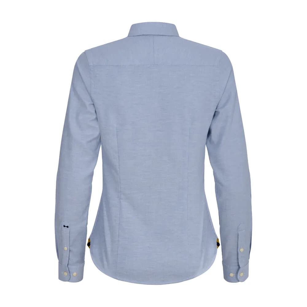 YB54 Oxford Damen Blusen - Himmelblau