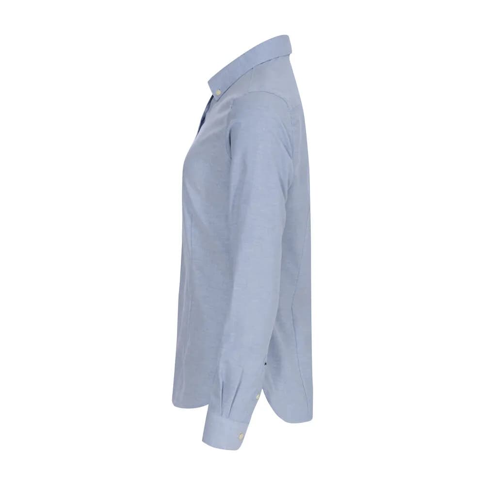 YB54 Oxford Damen Blusen - Himmelblau