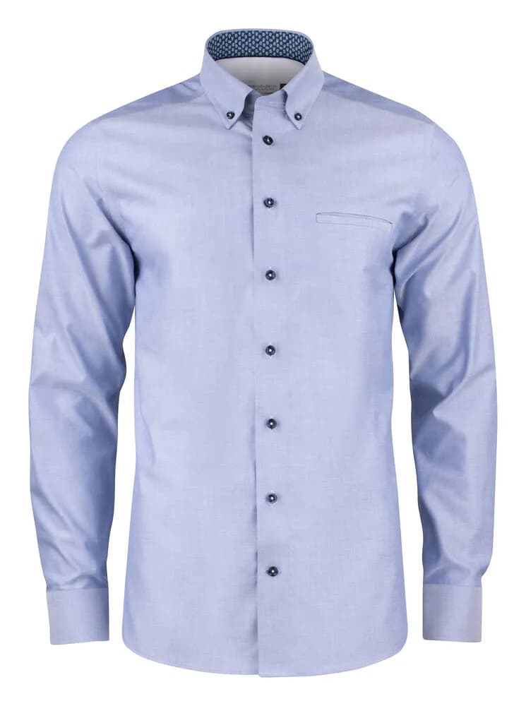 RB121 Oxford Hemd Slim Fit Herren - Blau