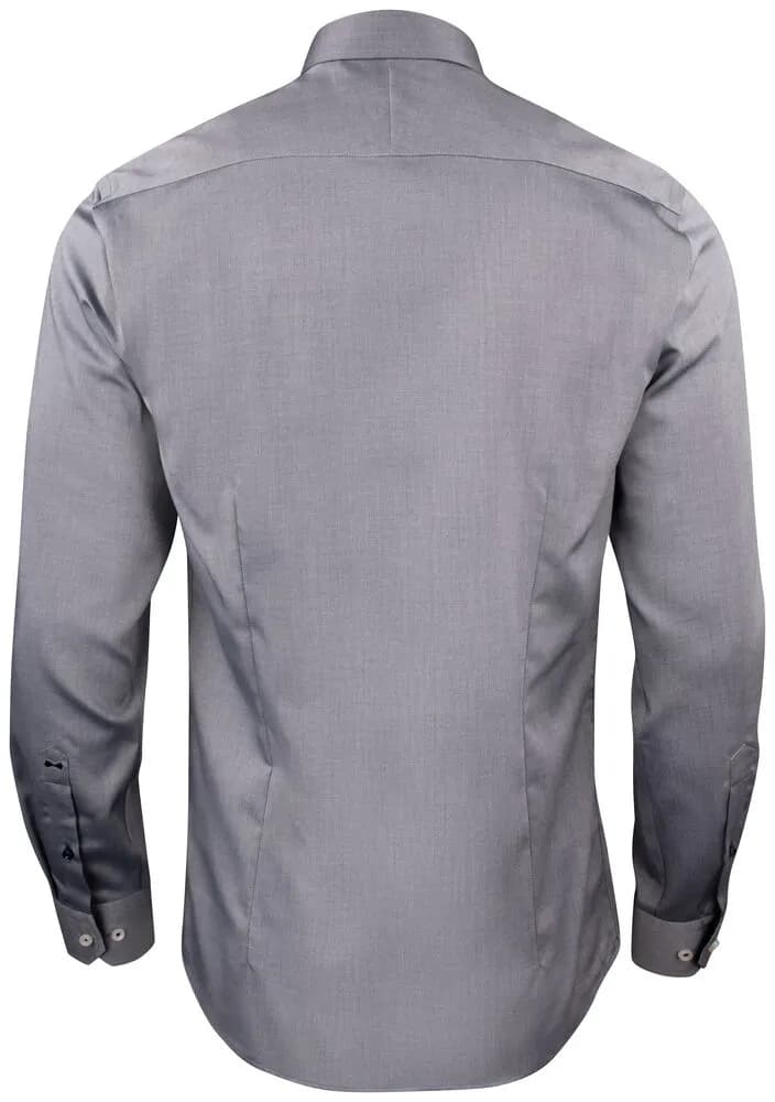 RB122 Twill Hemd Regular Fit Herren - Grau