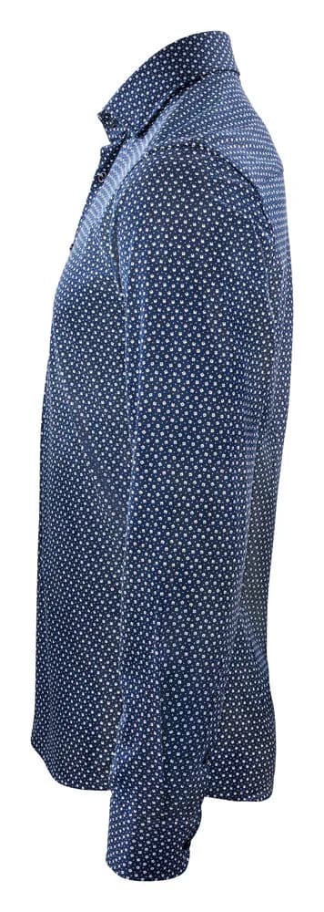 IB131 Pique Knit Hemd Regular Fit Herren - Marine Muster