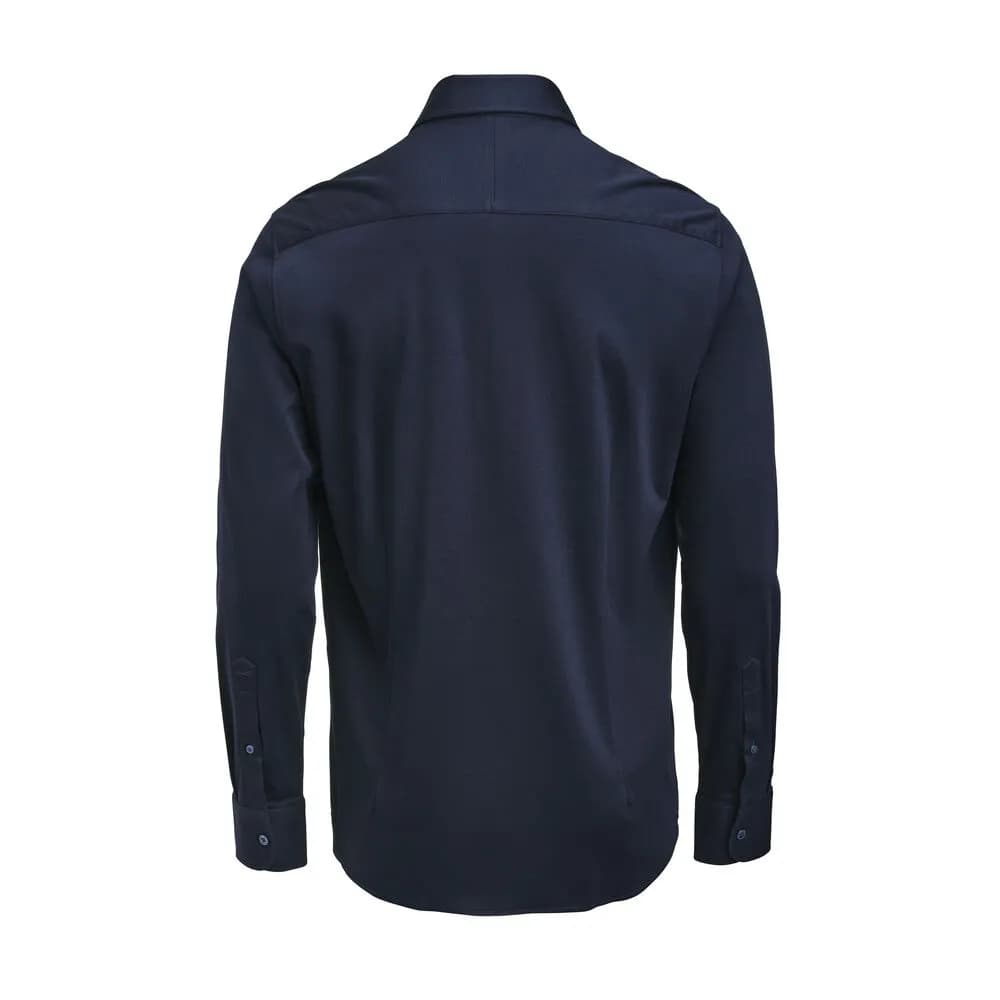 IB132 Interlock Knit Hemd Regular Fit Herren - Marine