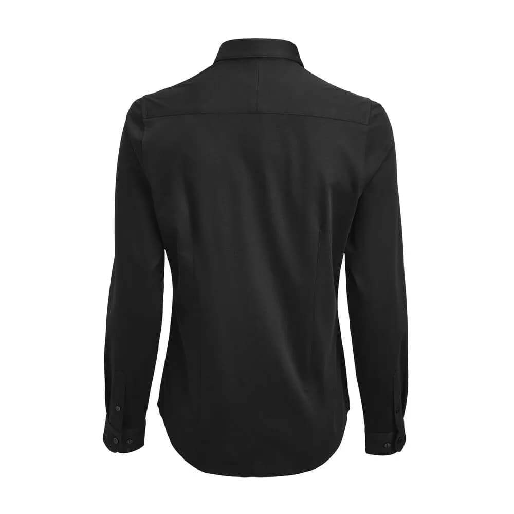 IB132 Interlock Knit Contemporary Fit Damen Blusen - Schwarz