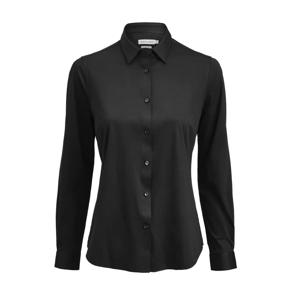 IB132 Interlock Knit Contemporary Fit Damen Blusen - Schwarz