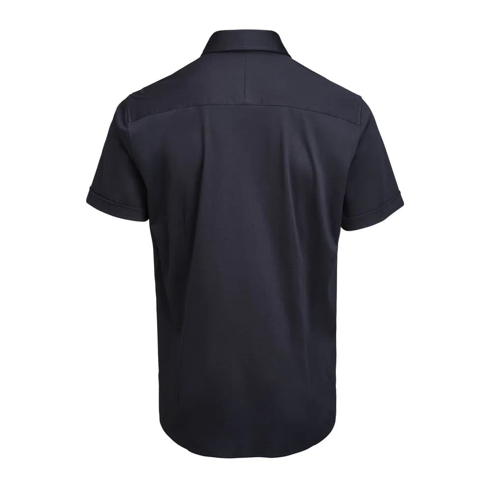 IB132 Interlock Knit S/S Hemd Regular Fit Herren - Marine