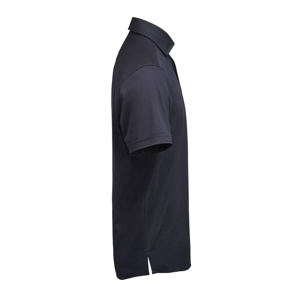 IB132 Interlock Knit S/S Hemd Regular Fit Herren - Marine