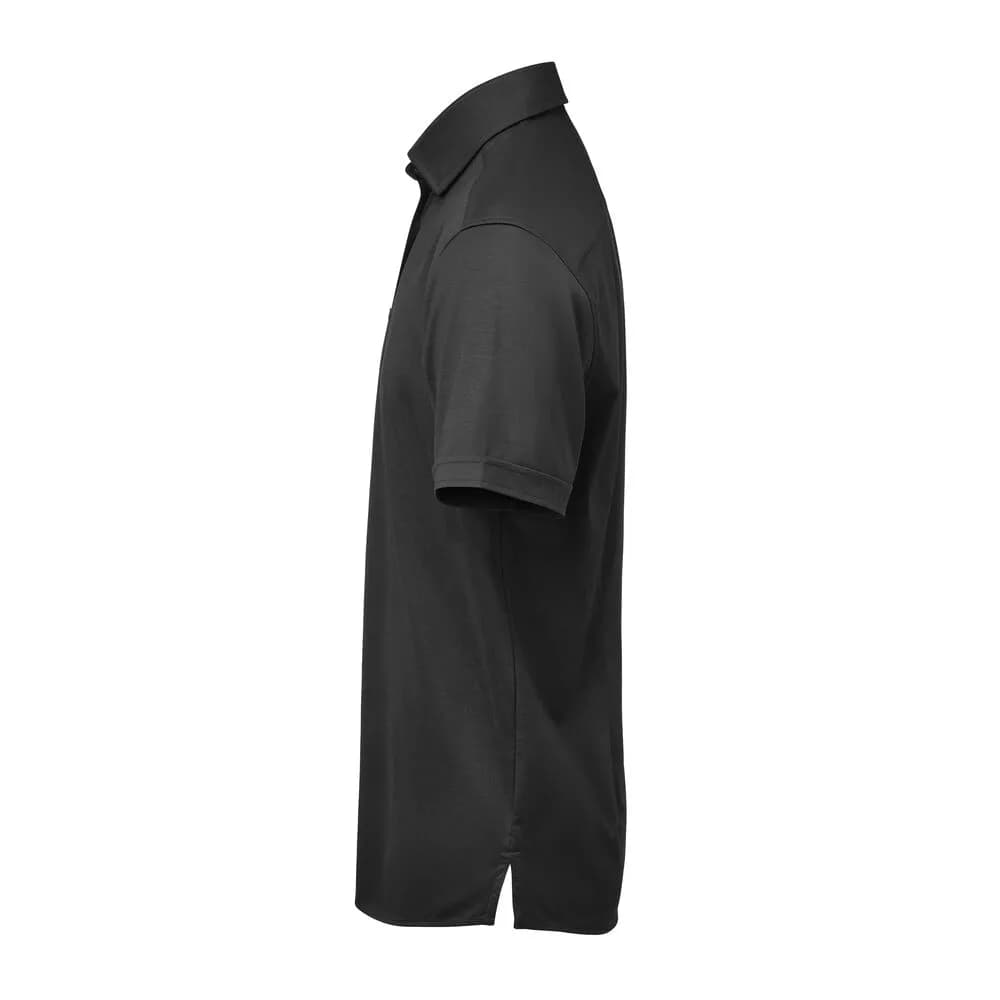IB132 Interlock Knit S/S Hemd Regular Fit Herren - Schwarz