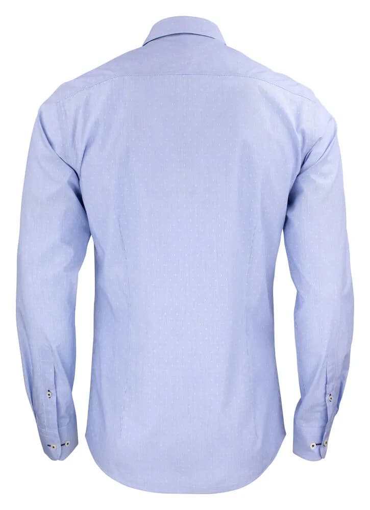 Purple Bow 140  Hemd Slim Fit Herren - Blue Stripe / Dot