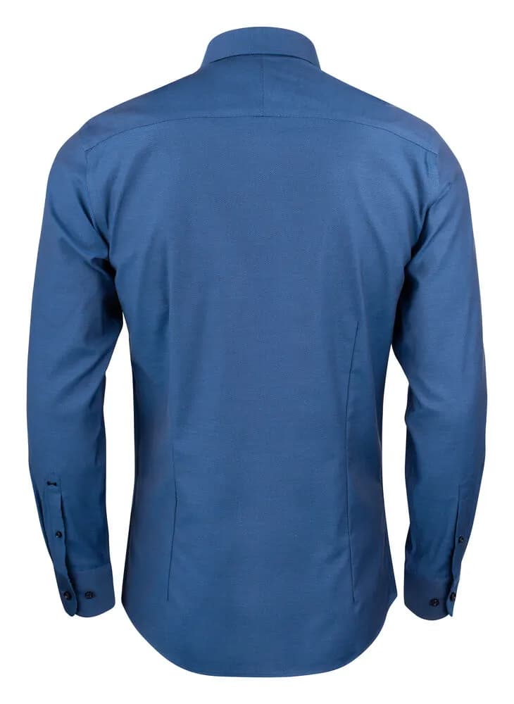 PPB142 Oxford Hemd Slim Fit Herren - Blau