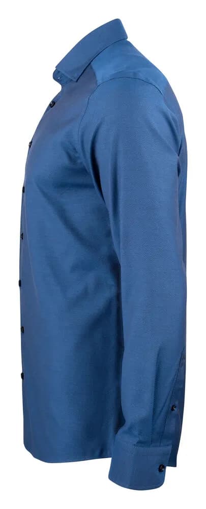 PPB142 Oxford Hemd Slim Fit Herren - Blau