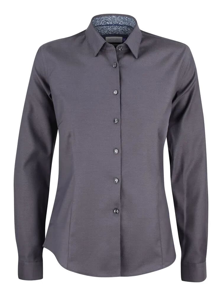 PB142 Oxford  Damen Blusen - Grau