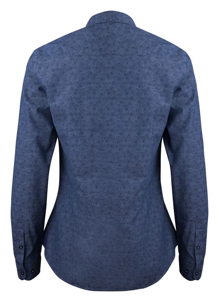 PB143 Twill  Damen Blusen - Indigo Paisley