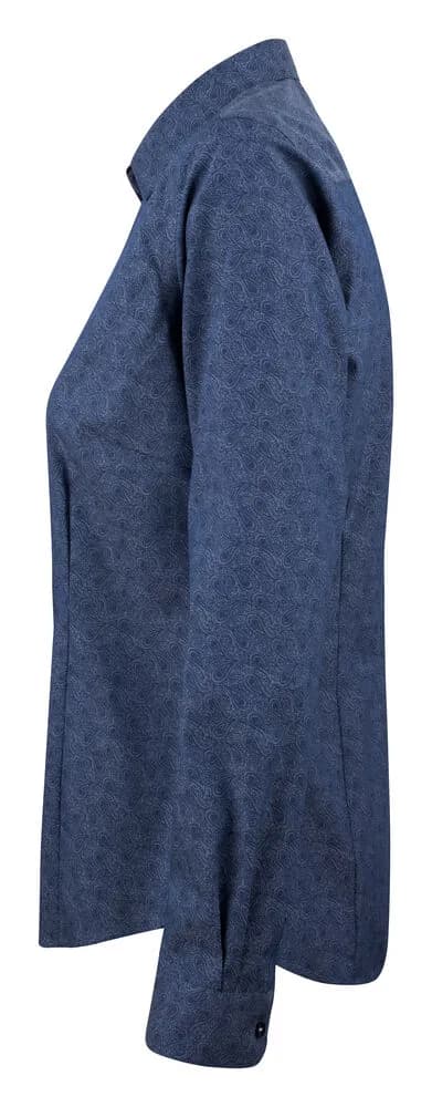 PB143 Twill  Damen Blusen - Indigo Paisley