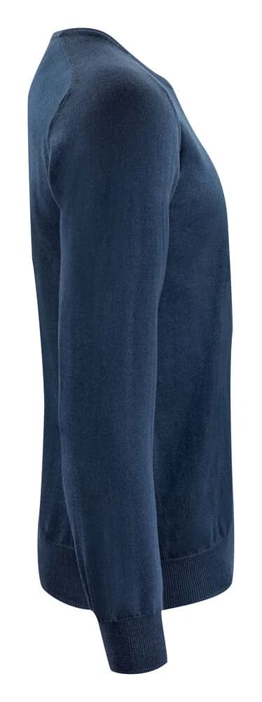 Merino U Strickpullover Herren - Marine