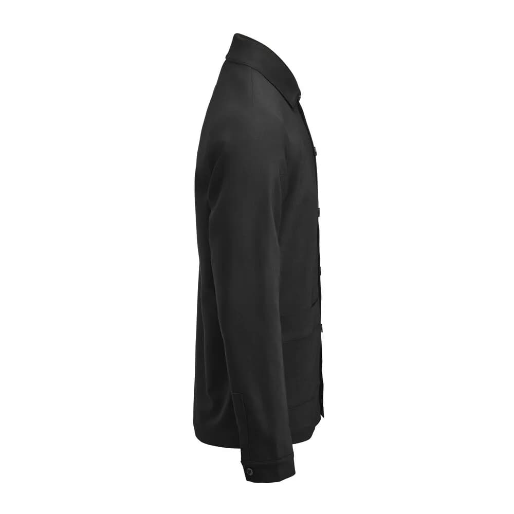 Patch Pocket Hemdjacke Unisex - Schwarz