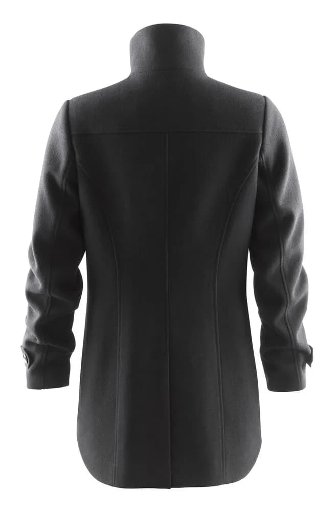 Hybrid Wool Coat Woman Jacke Damen - Schwarz