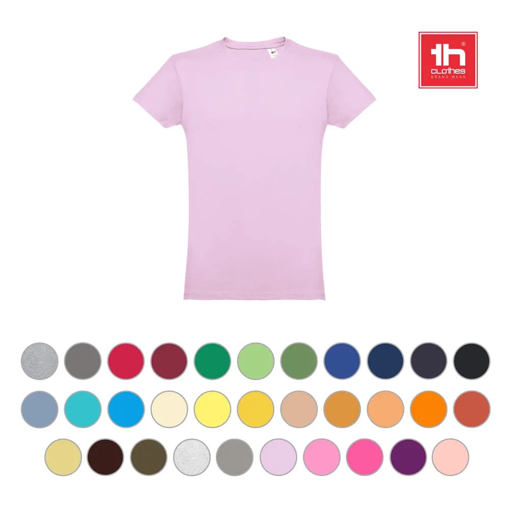 Herren-T-Shirt aus Baumwolle im Schlauchformat - THC LUANDA - Rosa