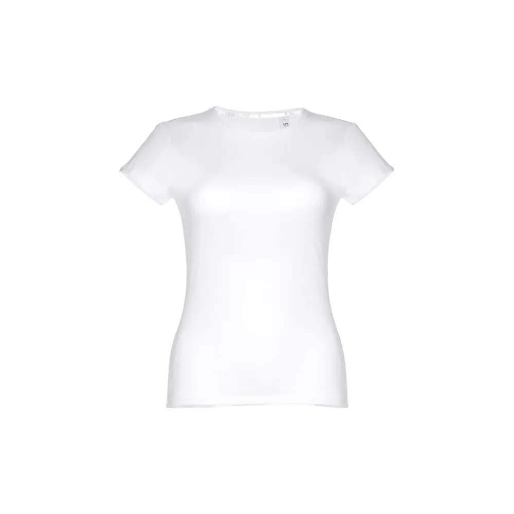 Tailliertes Damen-T-Shirt aus Baumwolle. Farbe Weiß - THC SOFIA WH - Weiß