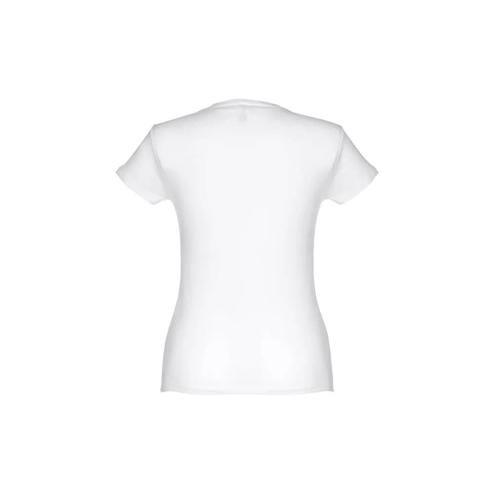 Tailliertes Damen-T-Shirt aus Baumwolle. Farbe Weiß - THC SOFIA WH - Weiß