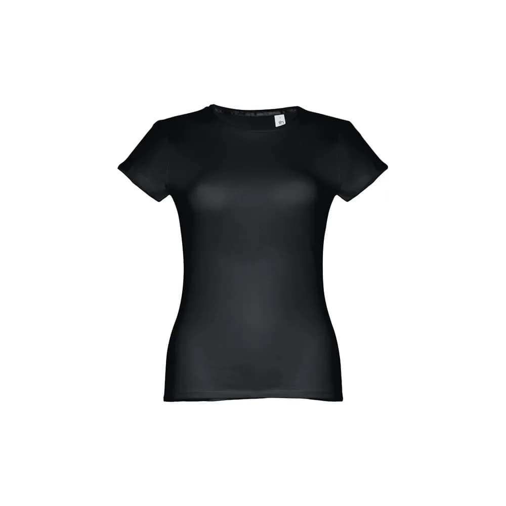 Tailliertes Damen-T-Shirt - THC SOFIA - Schwarz