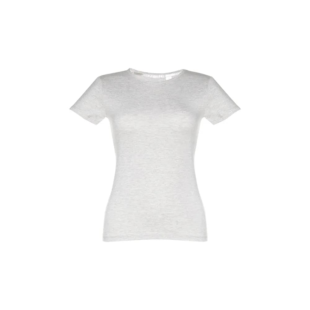 Tailliertes Damen-T-Shirt - THC SOFIA - Weiss melliert