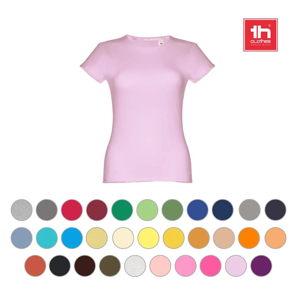 Tailliertes Damen-T-Shirt - THC SOFIA - Rosa