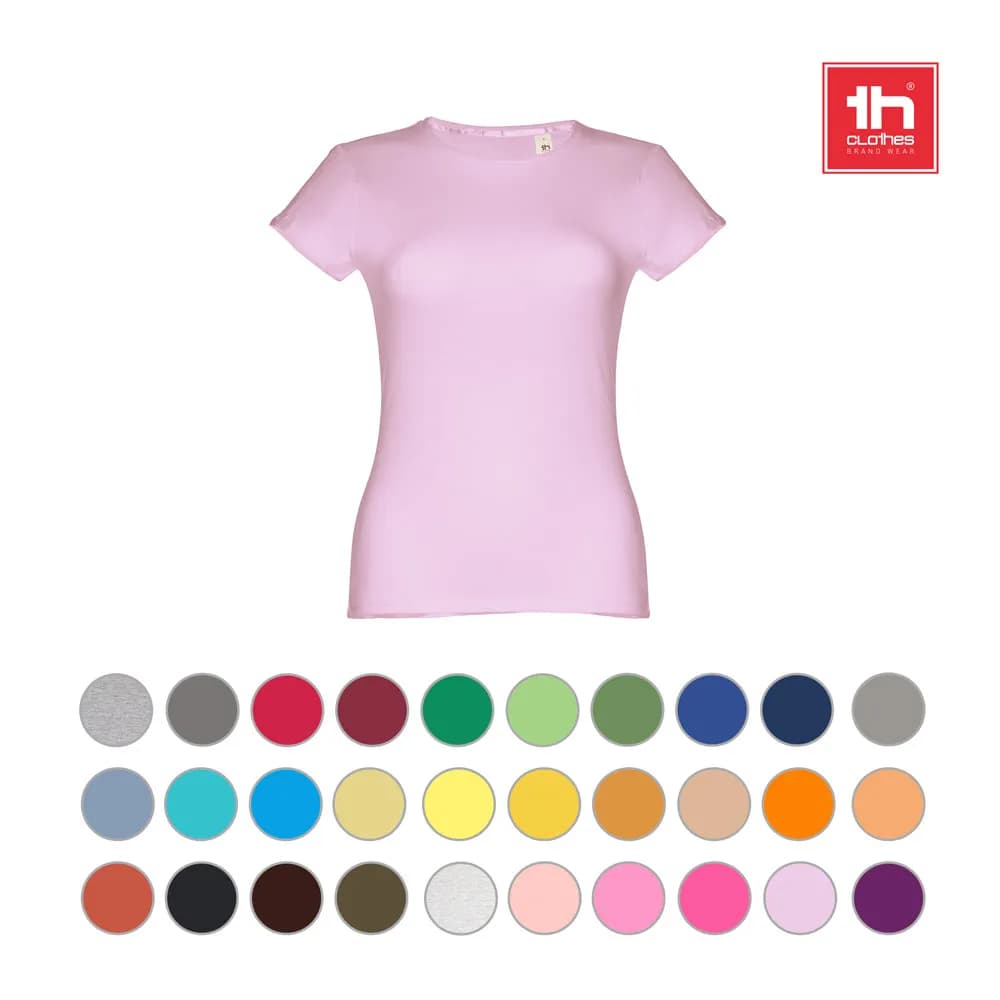 Tailliertes Damen-T-Shirt - THC SOFIA - Rosa