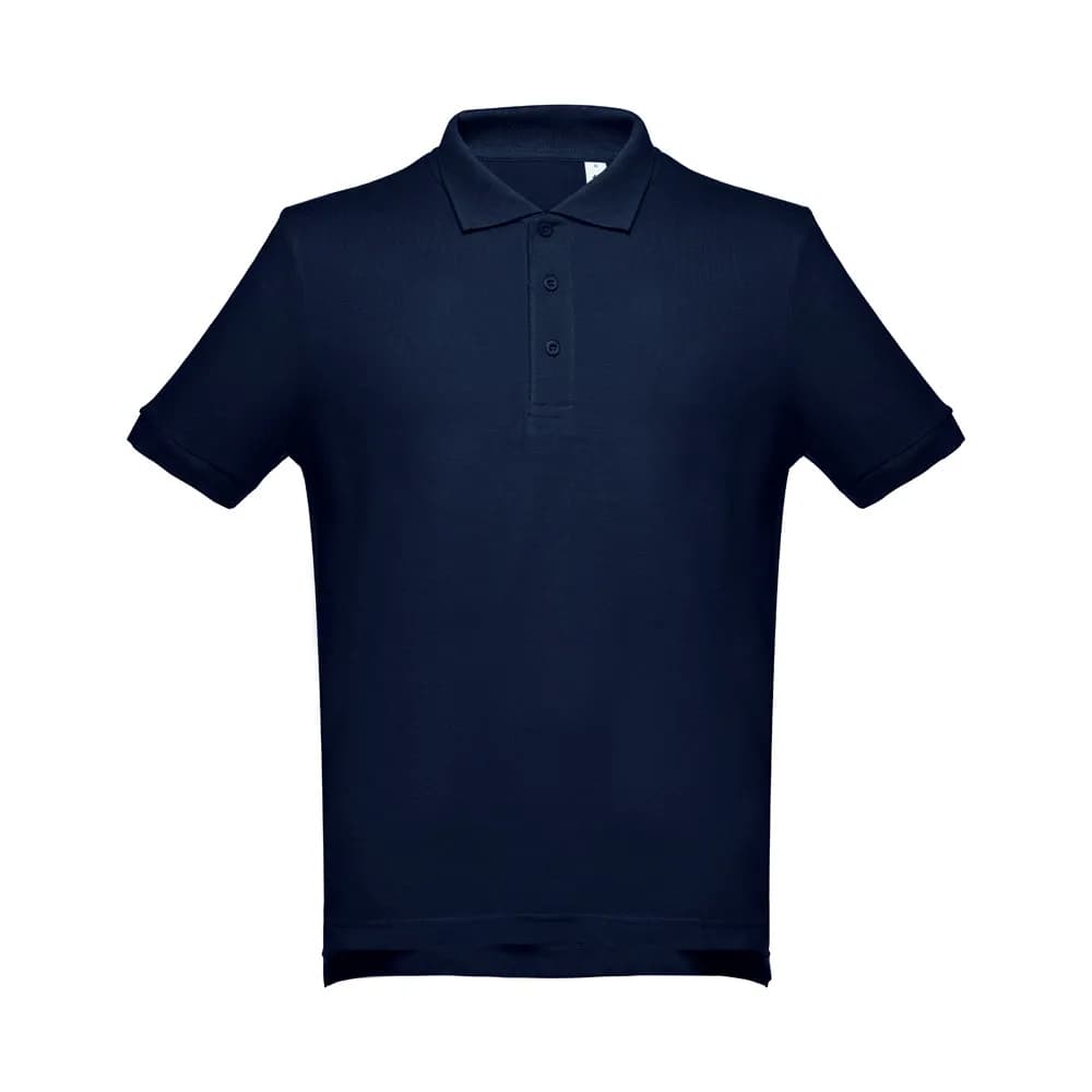 Kurzarm-Poloshirt aus Baumwolle für Herren - THC ADAM - Blau