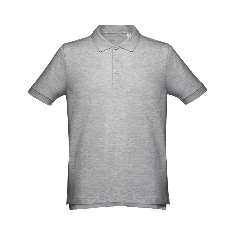 Herren Poloshirt - THC ADAM 3XL - Hellgrau melliert