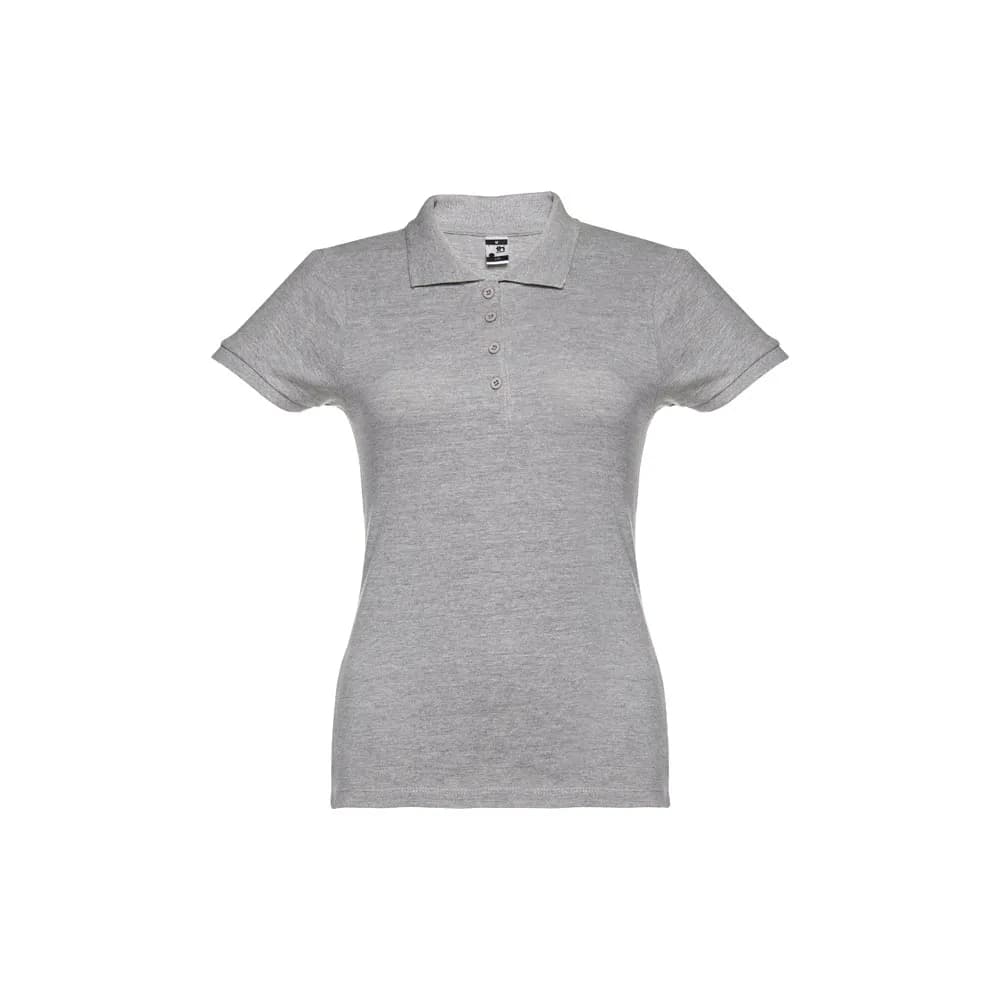 Damen Poloshirt - THC EVE - Hellgrau melliert