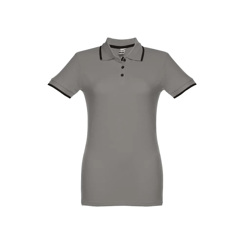 Slim fit Damen Poloshirt - THC ROME WOMEN - Grau