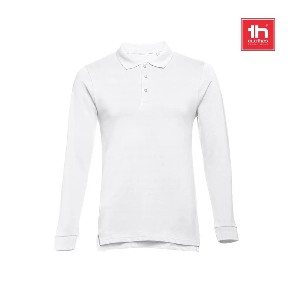 Herren Langarm-Poloshirt - THC BERN WH 3XL - Weiß