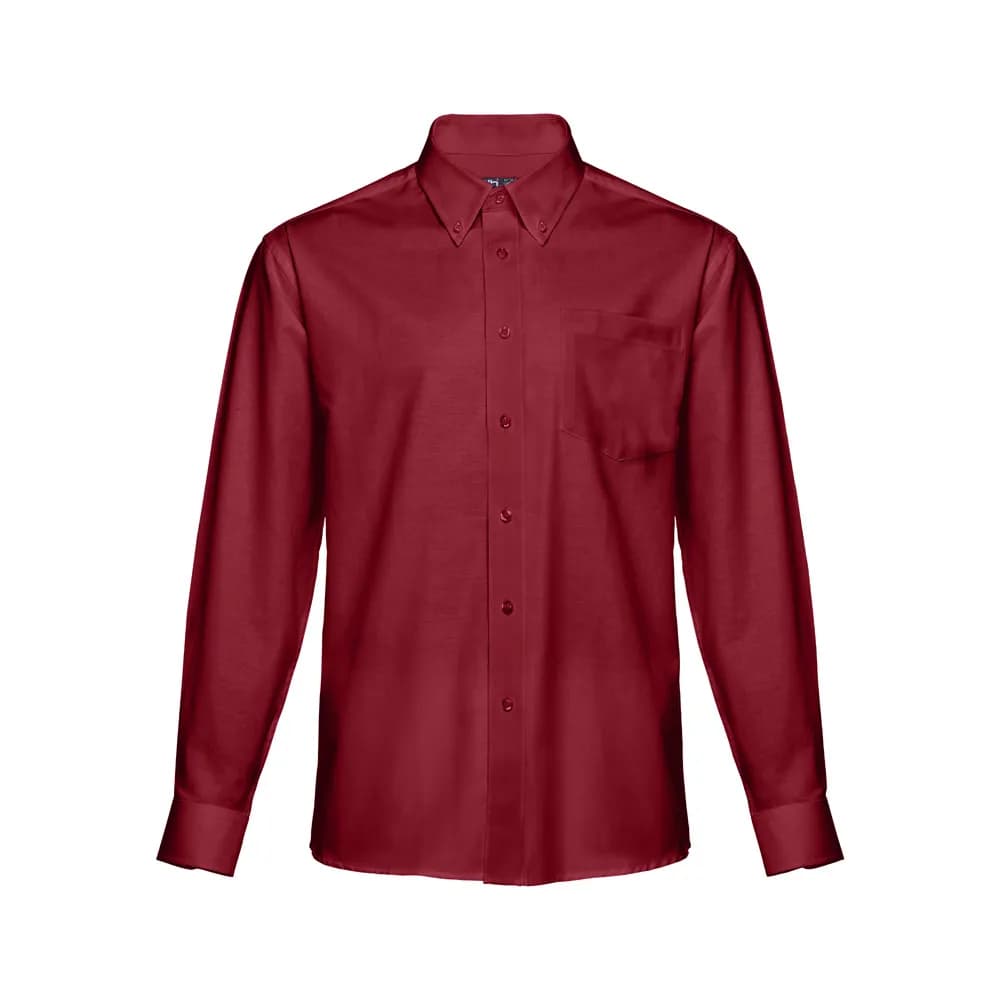Oxford-Hemd mit langen Ärmeln für Männer - THC TOKYO - Burgunder