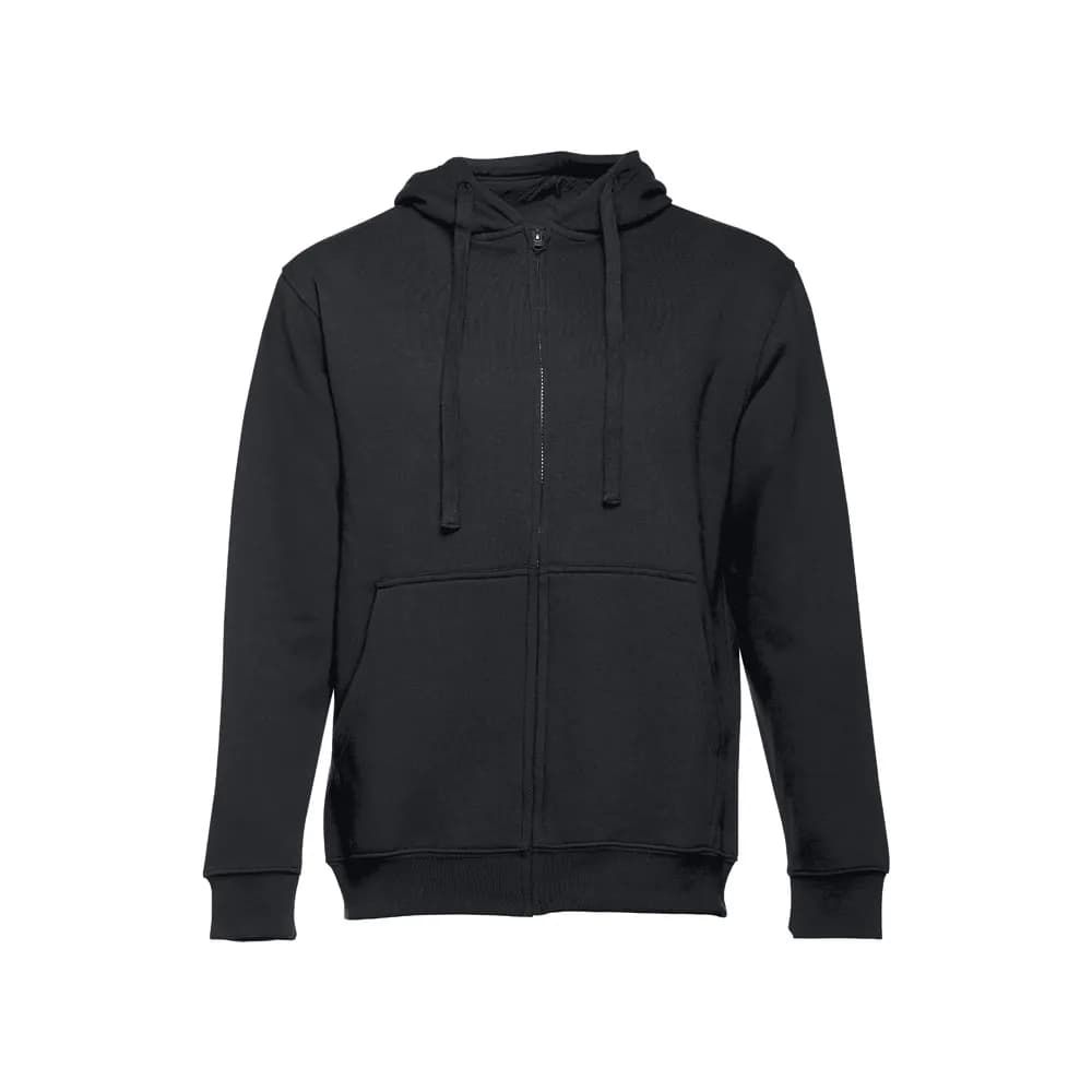 Sweatshirt für Männer aus Baumwolle und Polyester - THC AMSTERDAM - Schwarz