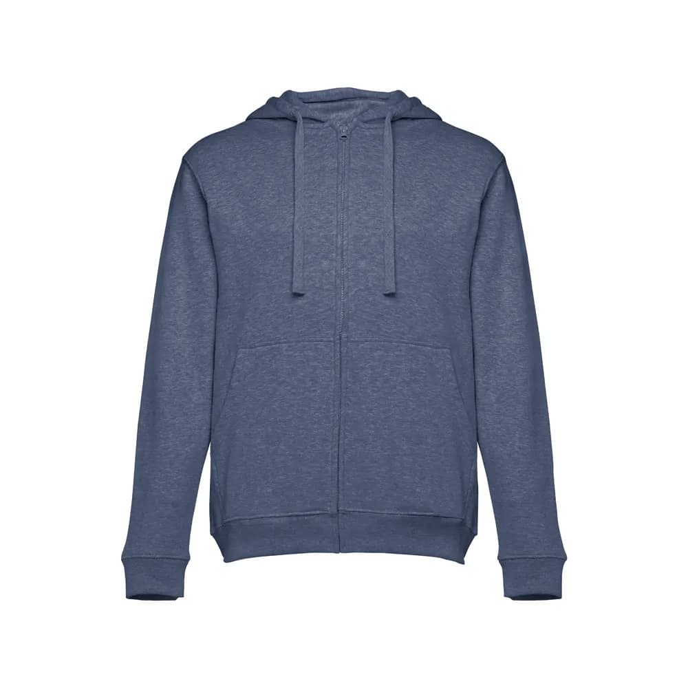 Sweatshirt für Männer aus Baumwolle und Polyester - THC AMSTERDAM - Blau melliert