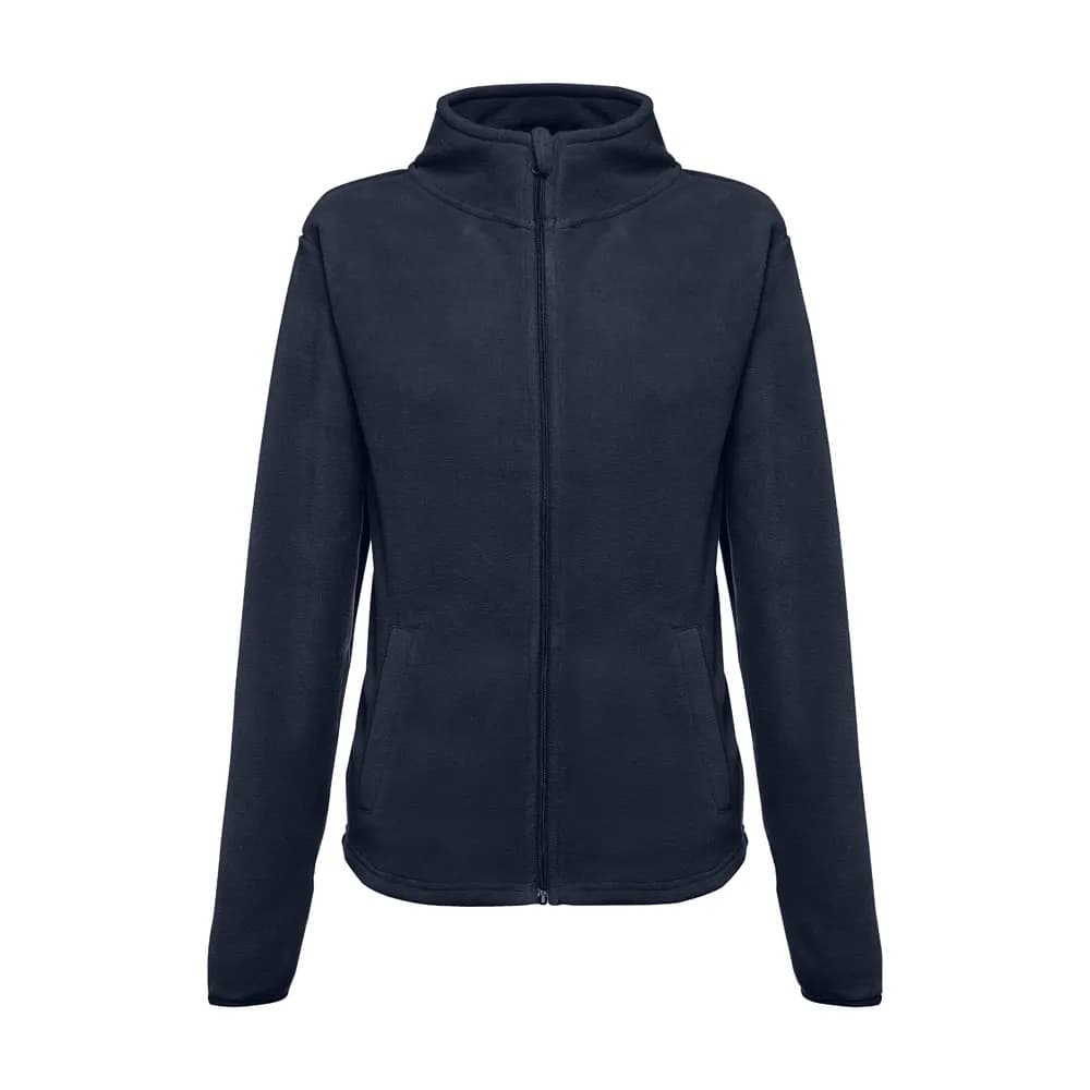 Polarfleecejacke aus Polyester mit Gürtel für Damen - THC HELSINKI WOMEN - Dunkelblau