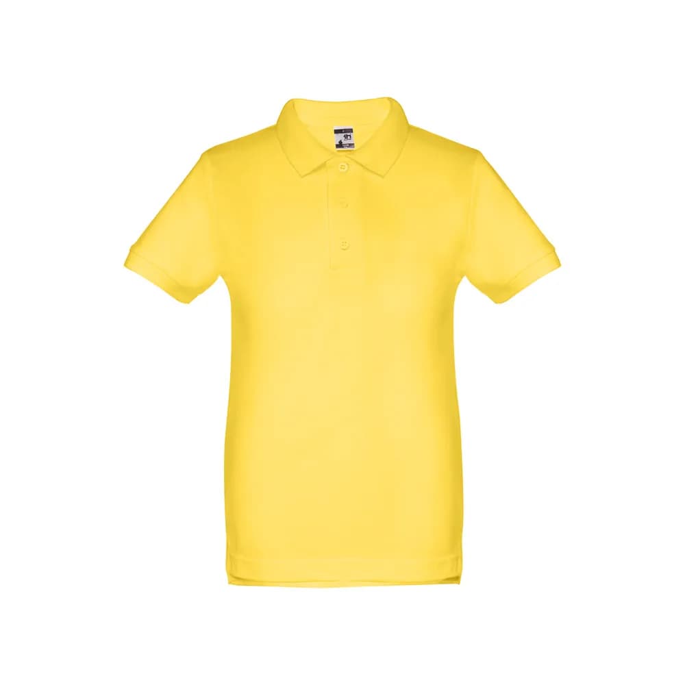 Kurzärmeliges Baumwoll-Poloshirt für Kinder (unisex) - THC ADAM KIDS - Gelb