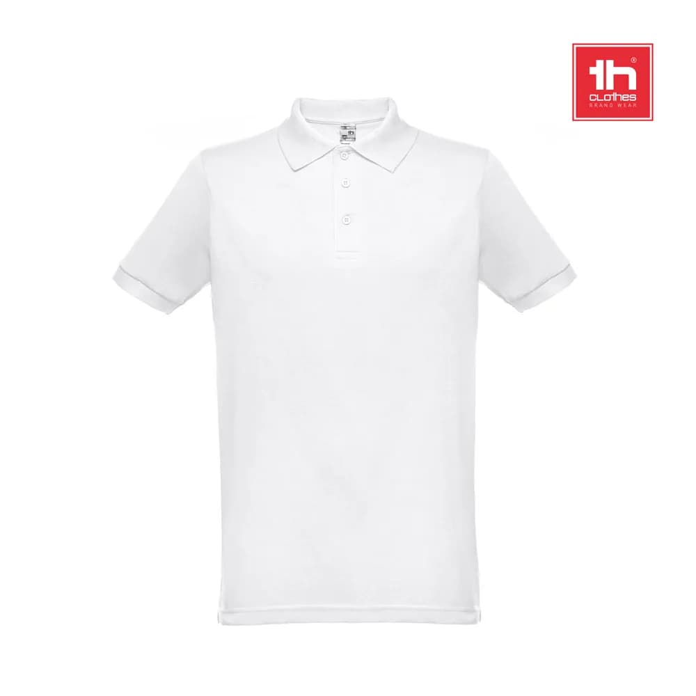 Kurzärmeliges Herren-Poloshirt. Farbe Weiß - THC BERLIN WH - Weiß