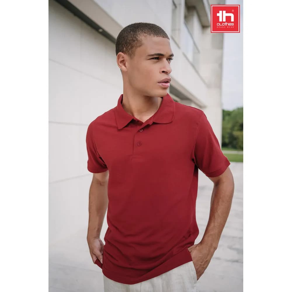 Kurzarm-Poloshirt für Herren - THC BERLIN - Schwarz