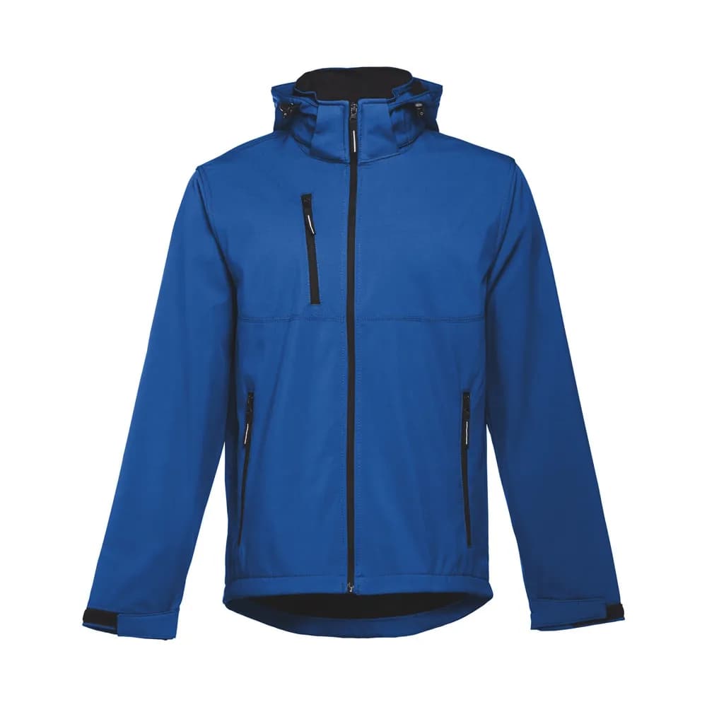 Herren-Softshell-Jacke aus Polyester und Elastan - THC ZAGREB - Königsblau