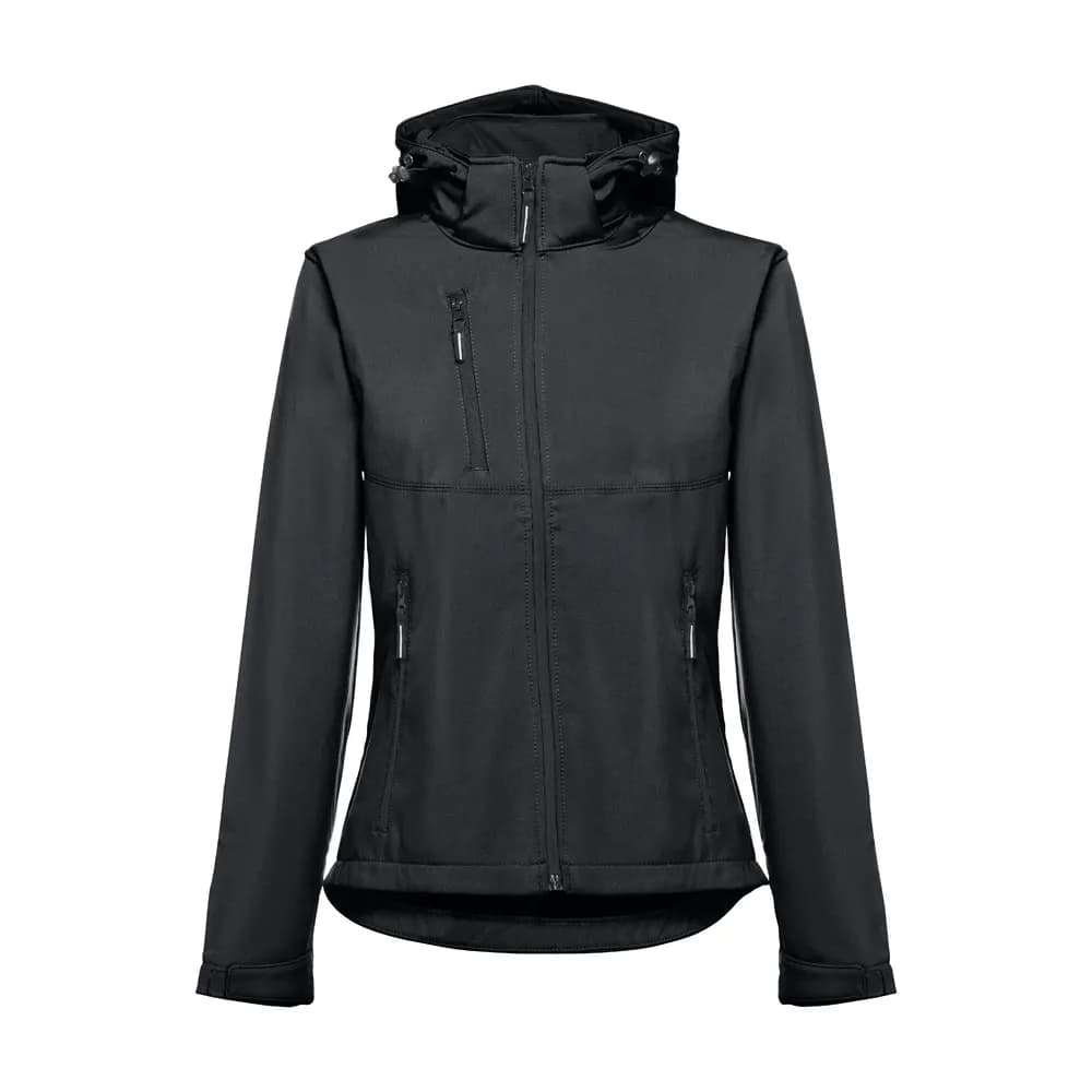 Gürtel-Softshell-Jacke für Damen - THC ZAGREB WOMEN - Schwarz