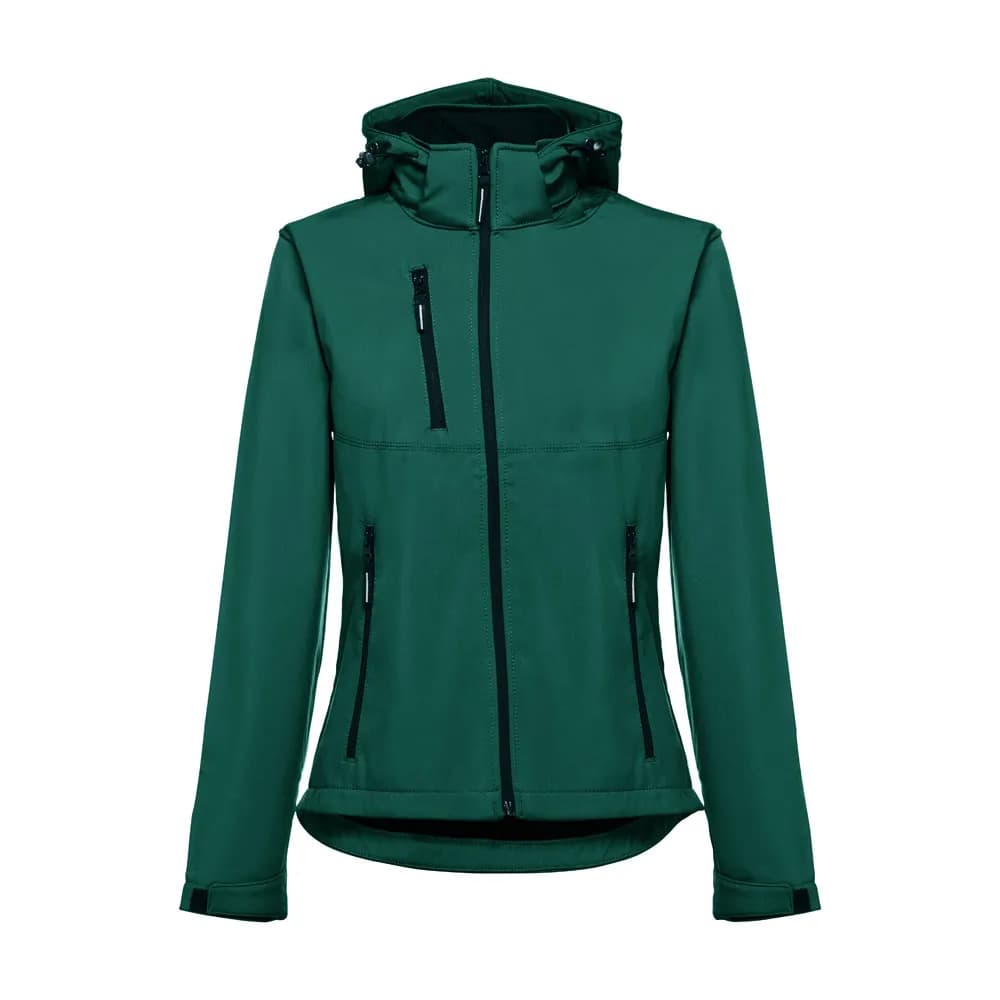 Gürtel-Softshell-Jacke für Damen - THC ZAGREB WOMEN - Dunkelgrün