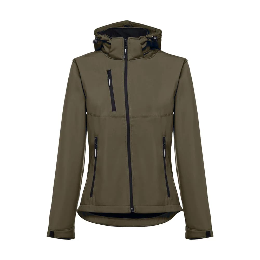 Gürtel-Softshell-Jacke für Damen - THC ZAGREB WOMEN - Khaki