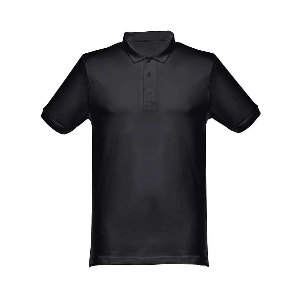 Herren Poloshirt - THC MONACO - Schwarz